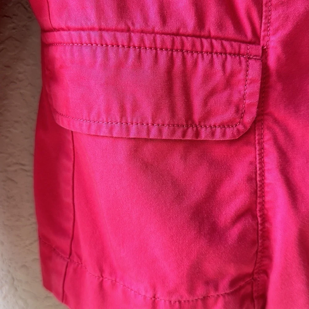 LOFT Hot Pink Cotton‎ Peplum Style Jacket Size XS